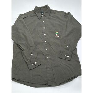 Looney Tunes Warner Bros Store Marvin the Martian Vintage Green Shirt S 1998